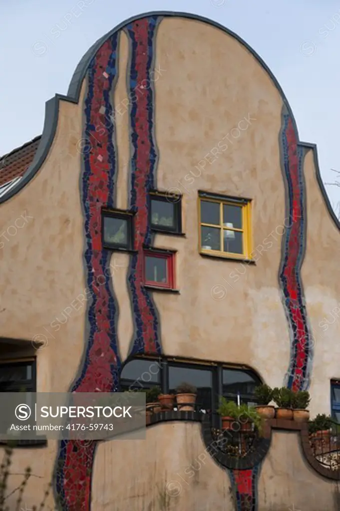 Hundertwasserhaus, Plochingen, Baden-WŸrttemberg, D