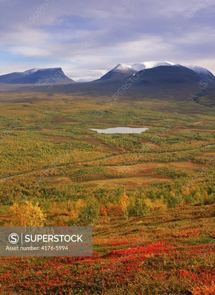 The symbol of Lappland is Lapporten in Abisko National Park above Arctic Circle in Sweden