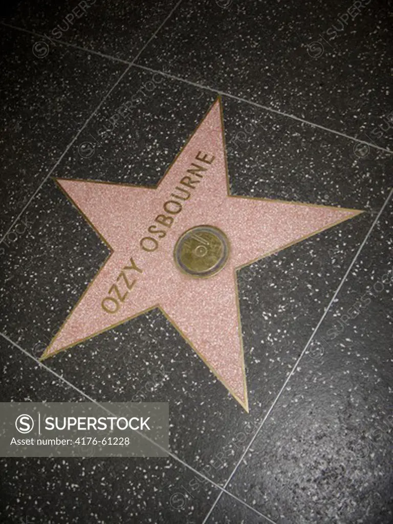 The Ozzy star , Los Angeles, California, USA