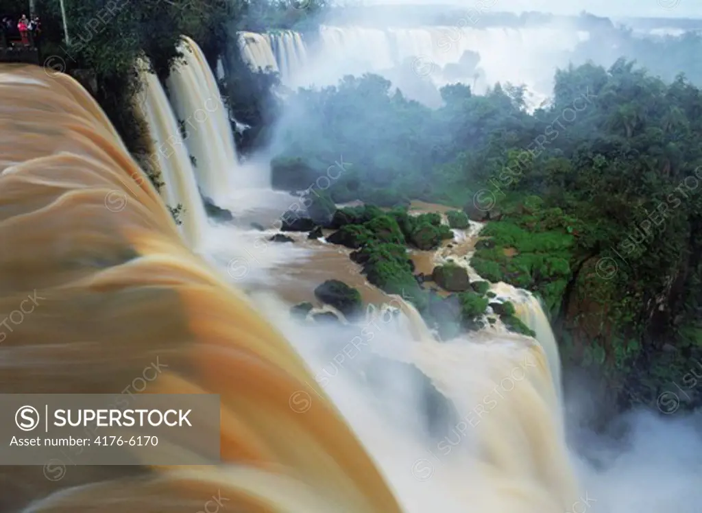 Iguazu Falls between Argentina and Brazil