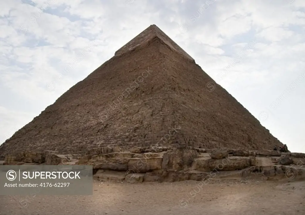Chefrens pyramid in Giza, Cairo, Egypt (Kairo, Egypten)