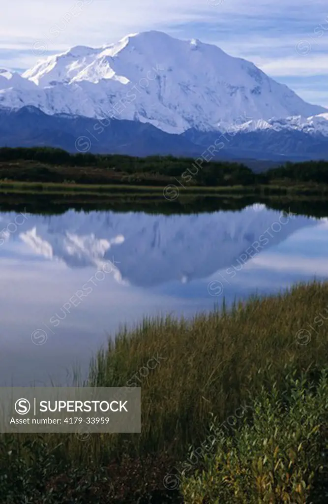 Reflecting Pond and Mount McKinley in Autumn, Denali N.P., AK
