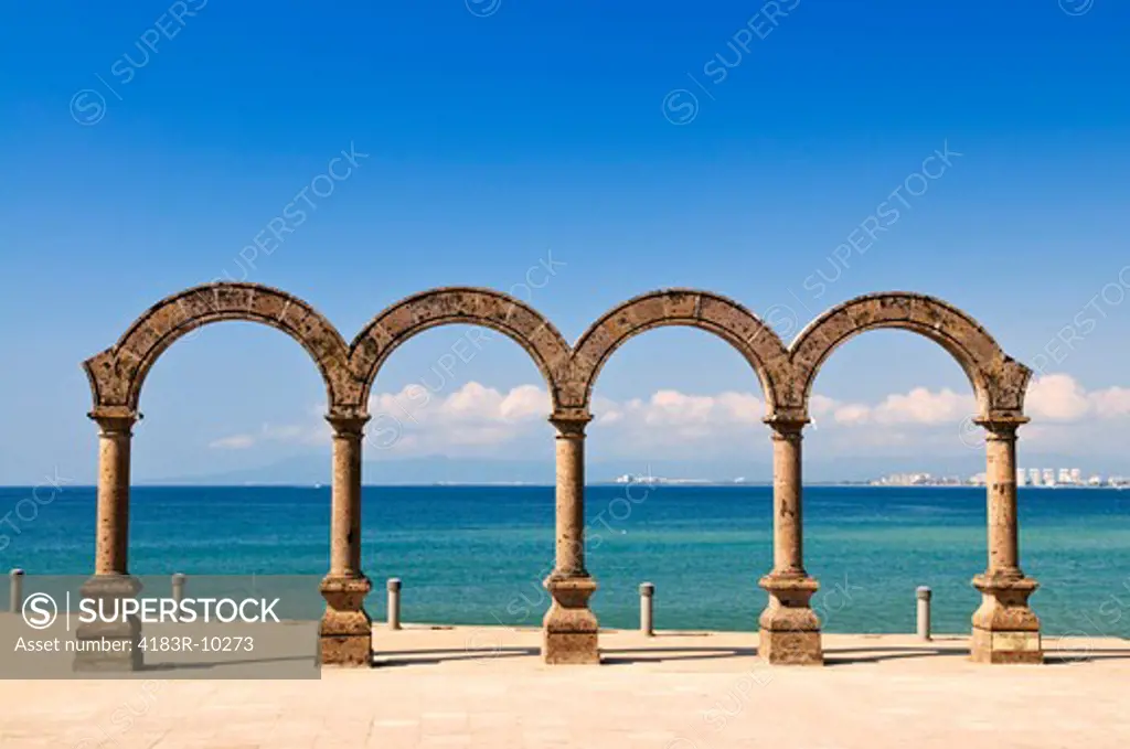 Los Arcos Amphitheater at Pacific ocean in Puerto Vallarta, Mexico