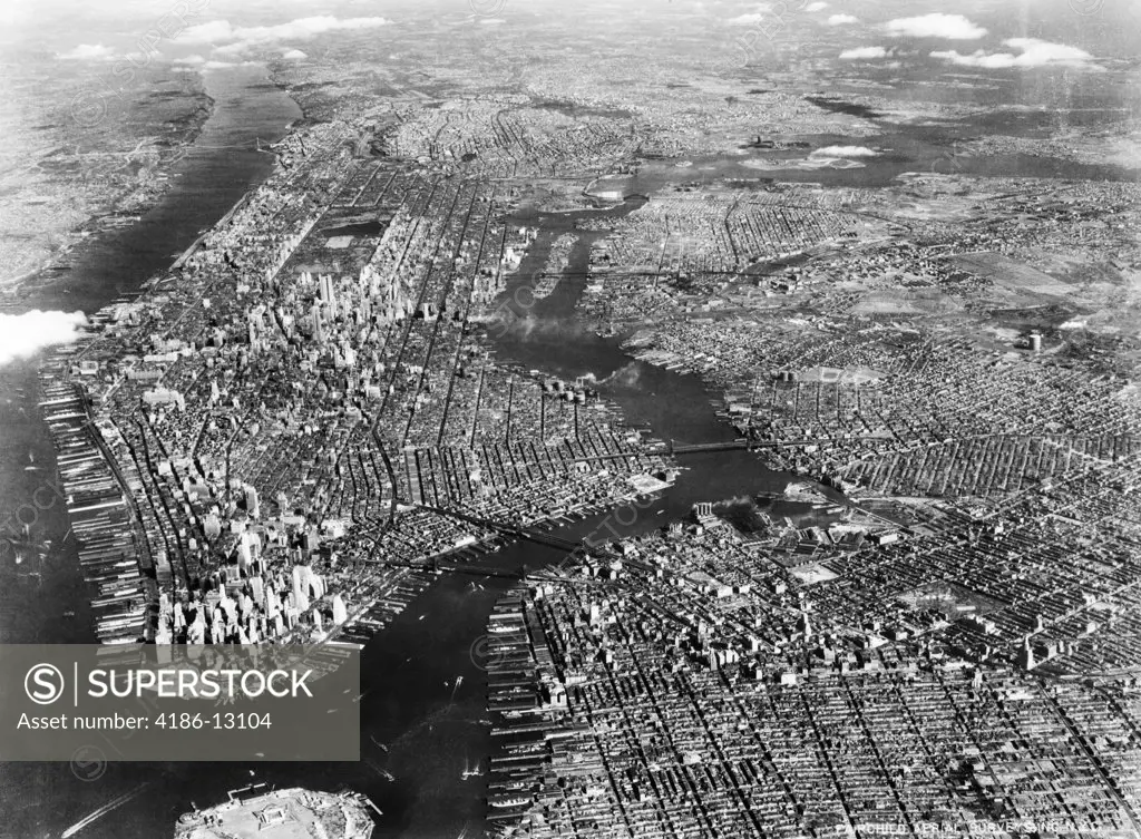 1930S 1940S Aerial New York City