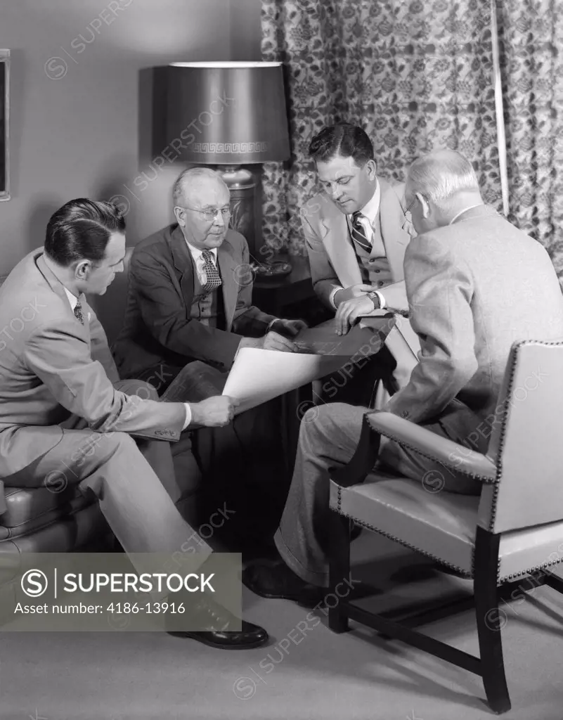 1950S Meeting Men Business
