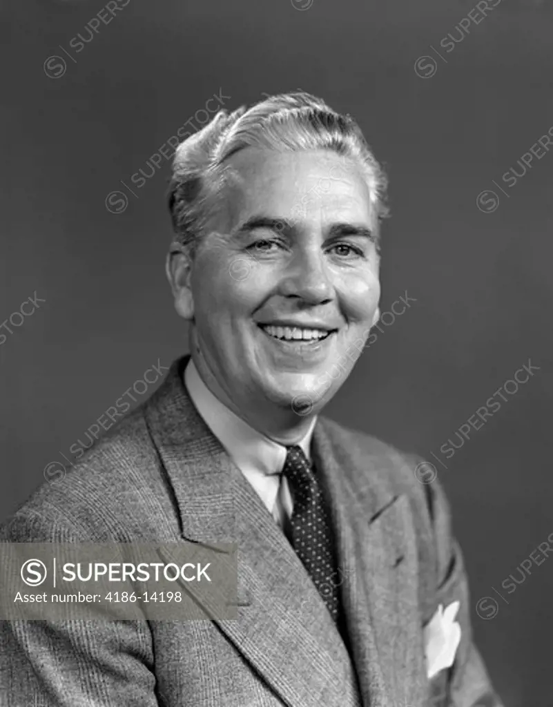 1940S 1950S Portrait Smiling Senior Man