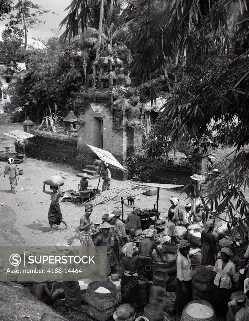 1920S 1930S Local Native Market Markets At Deu Pasar Bali Indonesia