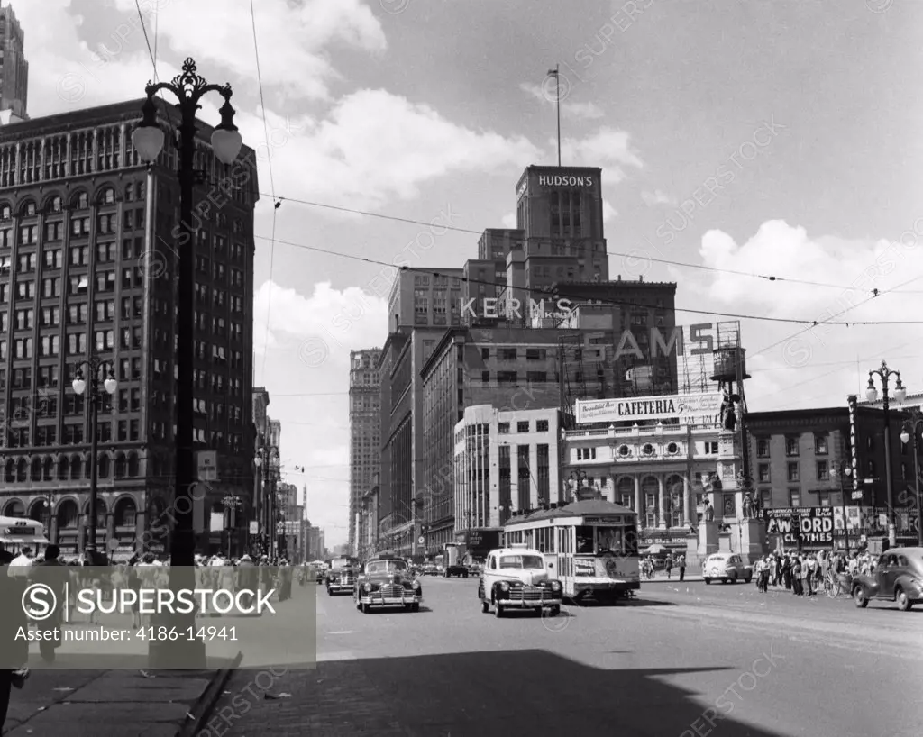 1940S Cadillac Square Detroit Michigan
