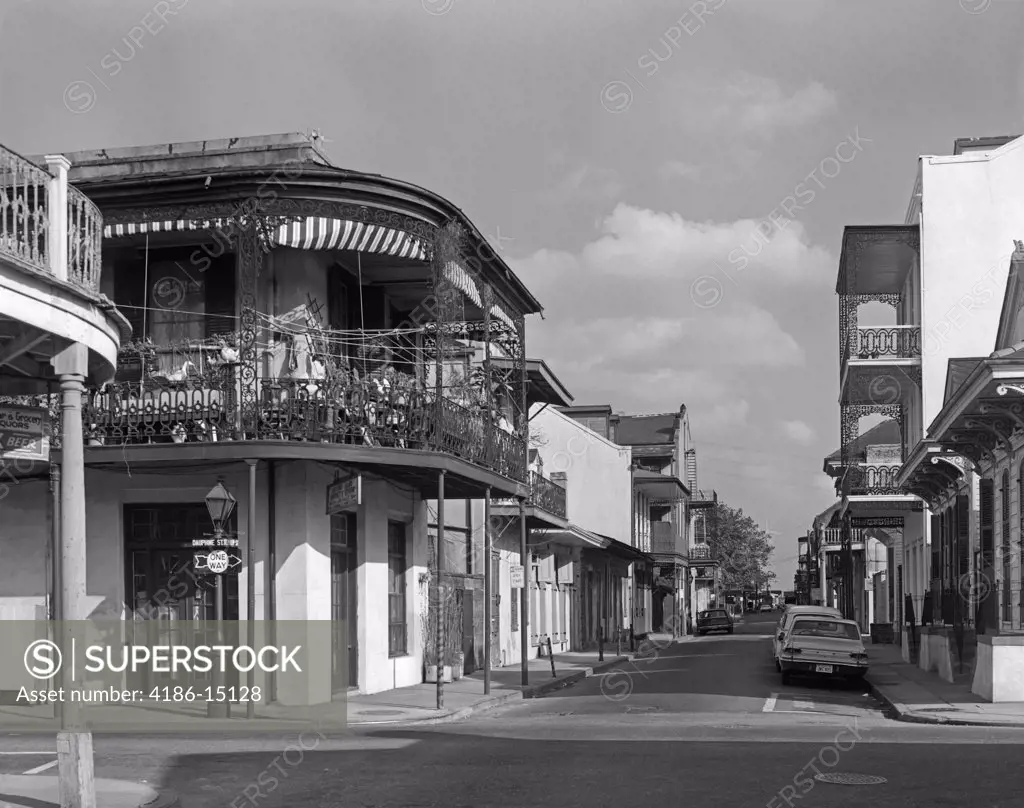 1960S Street Scene French Quarter New Orleans Louisiana Usa
