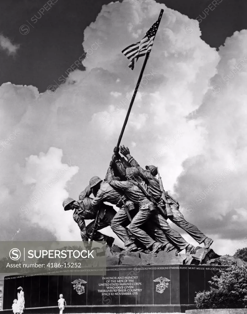 Usmc War Memorial Iwo Jima 1945 Washington Dc