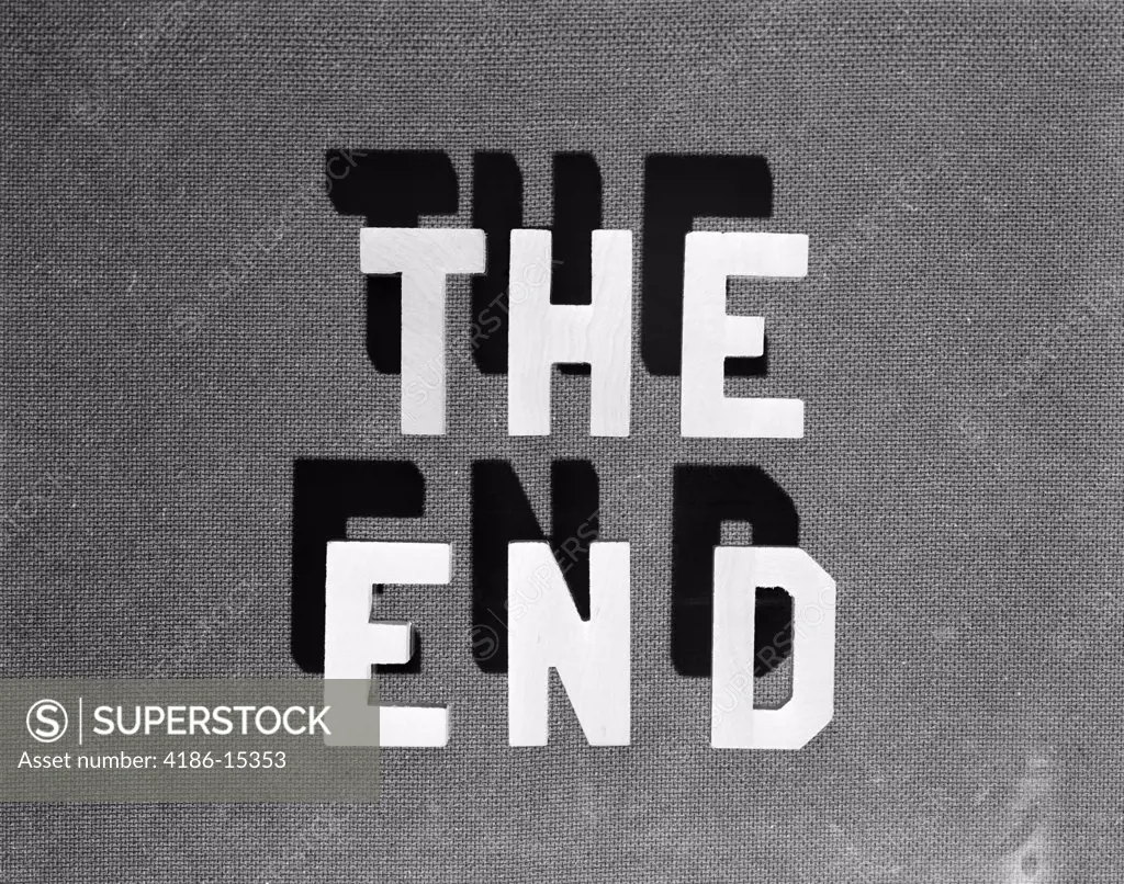 1930S The End Retro Movie Title