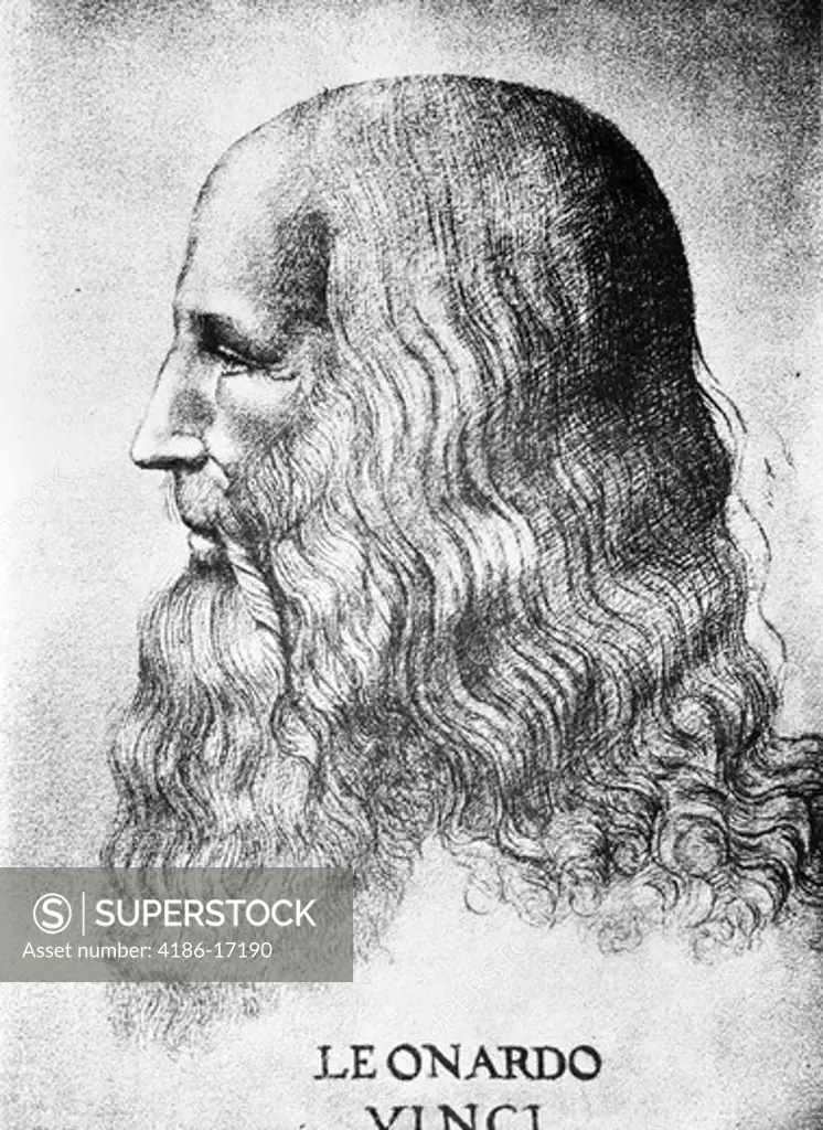 1452-1519 Self Portrait Of Leonardo Da Vinci