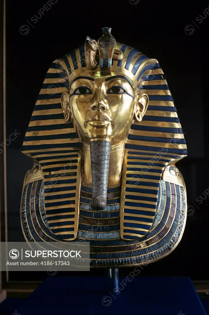 Golden Mask Of King Tutankhamen Pharaoh Egyptian Museum Cairo Egypt