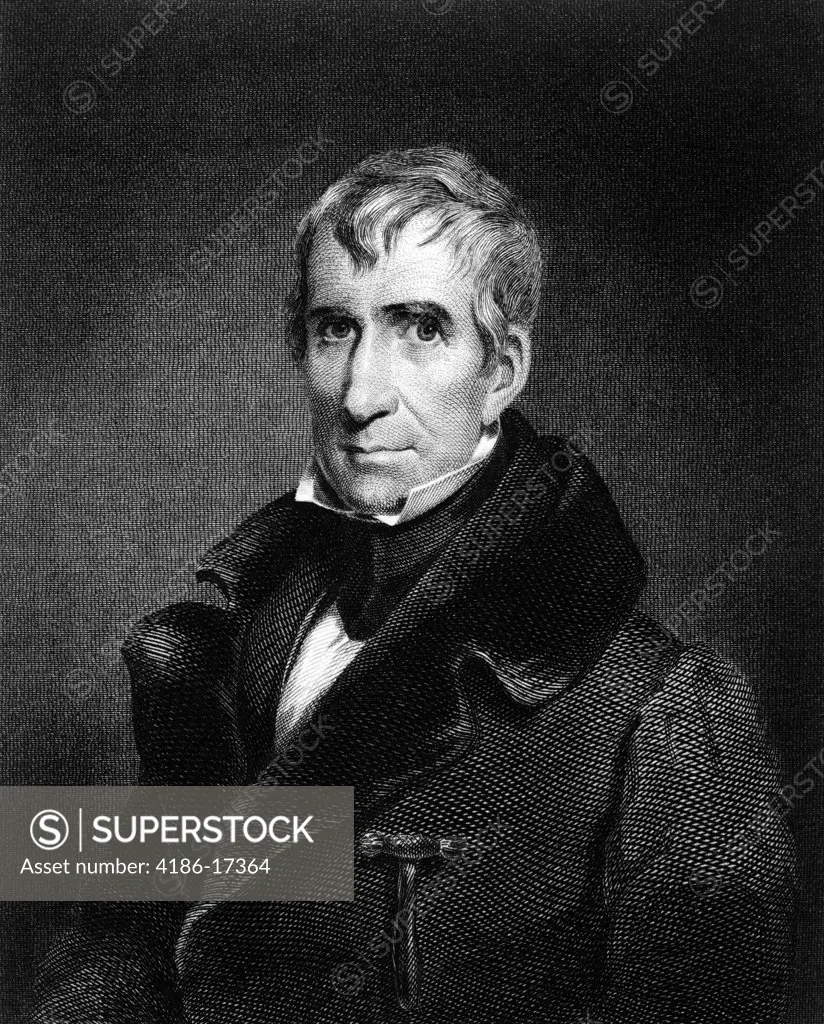1800S 1830S Portrait William H. Harrison 9Th American President