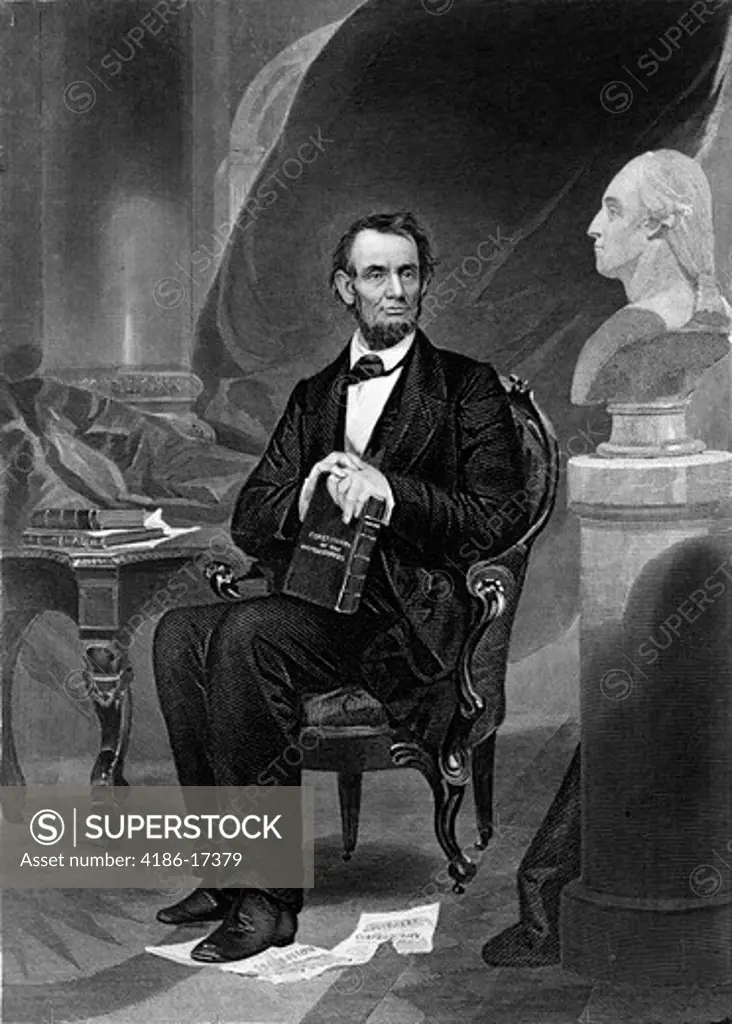 1800S 1860S 1862 Portrait Of Abraham Lincoln In The White House Picture By Alonzo Chappel