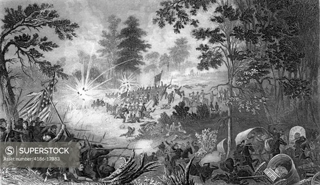 1800S 1860S First Battle Of Bull Run Manassas Virginia First July 21 1861 First Major Land Battle American Civil War