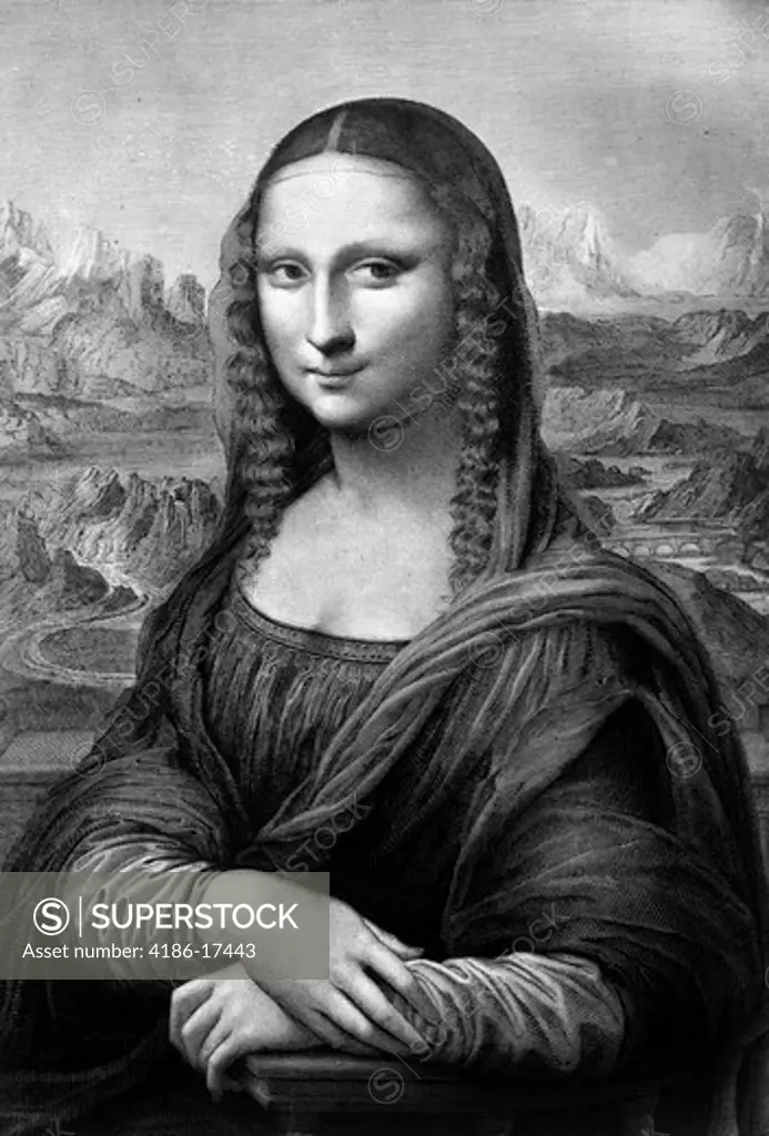 1500S Mona Lisa Painting By Leonardo Da Vinci Circa 1503