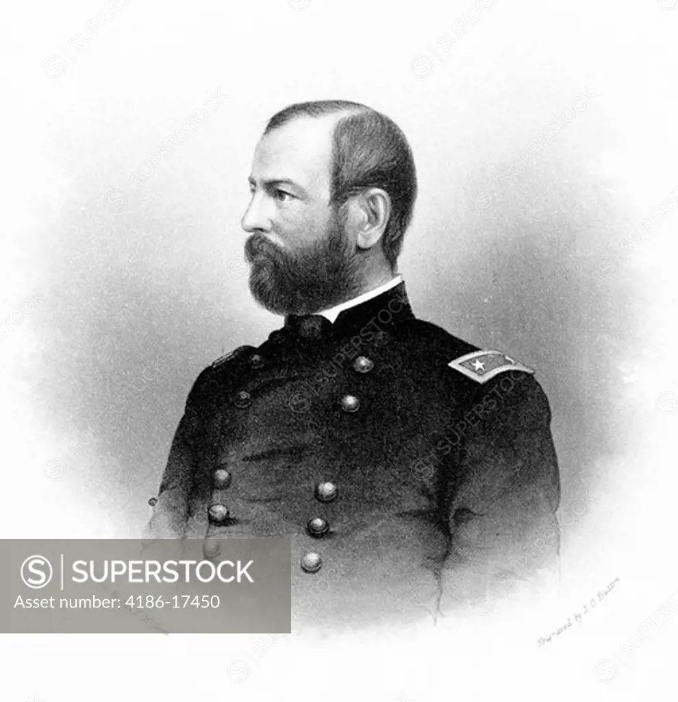 1800S 1860S Portrait Union General Fitz-John Porter Lost 2Nd Battle Of Bull Run And Was Court-Martialed Later Vindicated