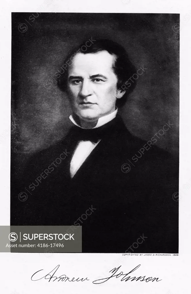 1800S 1860S Andrew Johnson Abraham Lincoln'S Vice President And 17Th President Of The United States