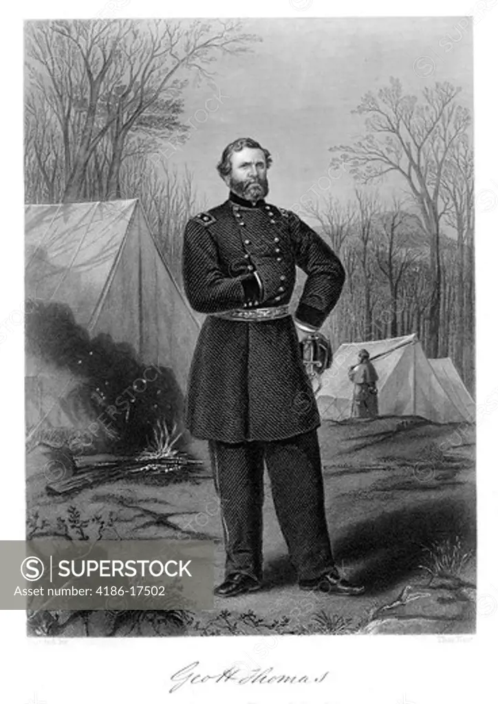 1800S 1860S Portrait George Thomas Union General During American Civil War Notable Victory In Battle Of Nashville 1864