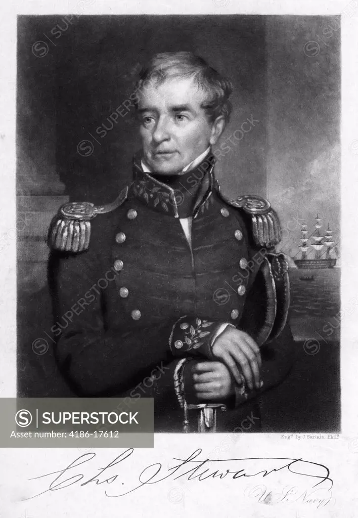 1800S Charles Stewart Of United States Navy Served With Distinction In War Of 1812 And The First Barbary War