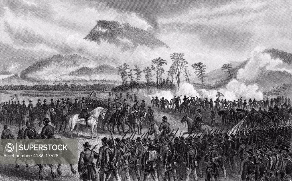 1800S 1860S November 1863 Battle Of Lookout Mountain Part Of Chattanooga Campaign A Union Victory
