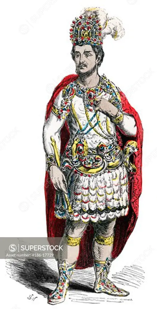 Montezuma Last Aztec Ruler Of Mexico Imprisoned By Spanish Conquistador Cortes In 1519 1500S Native American