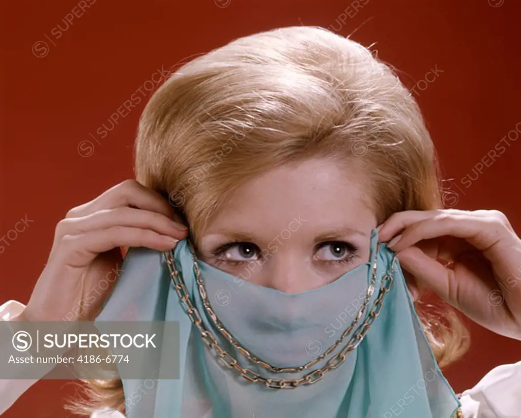 1960S Blond Woman With Veil