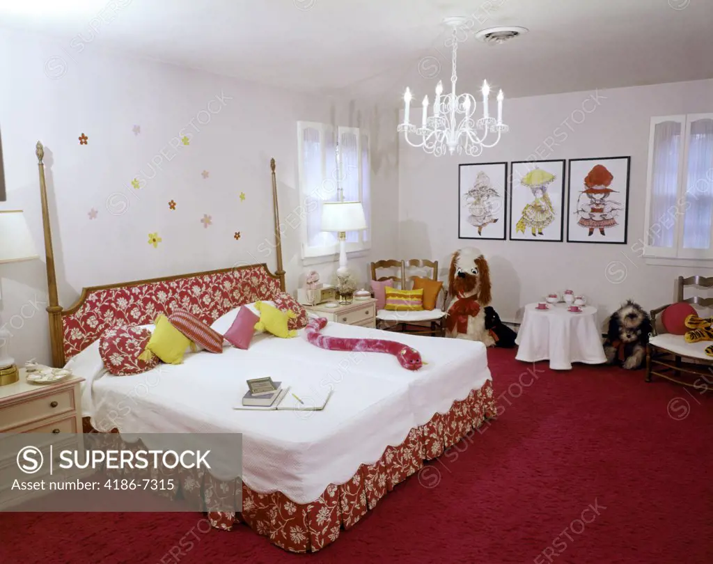 1960S Interior Juvenile Girls Bedroom