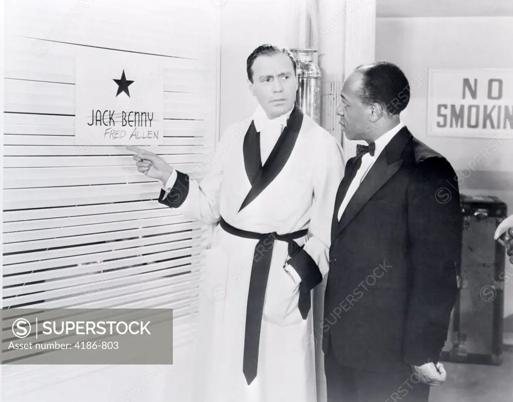 1940S Jack Benny & Eddie Rochester Anderson In Scene From The Film Love Thy Neighbor