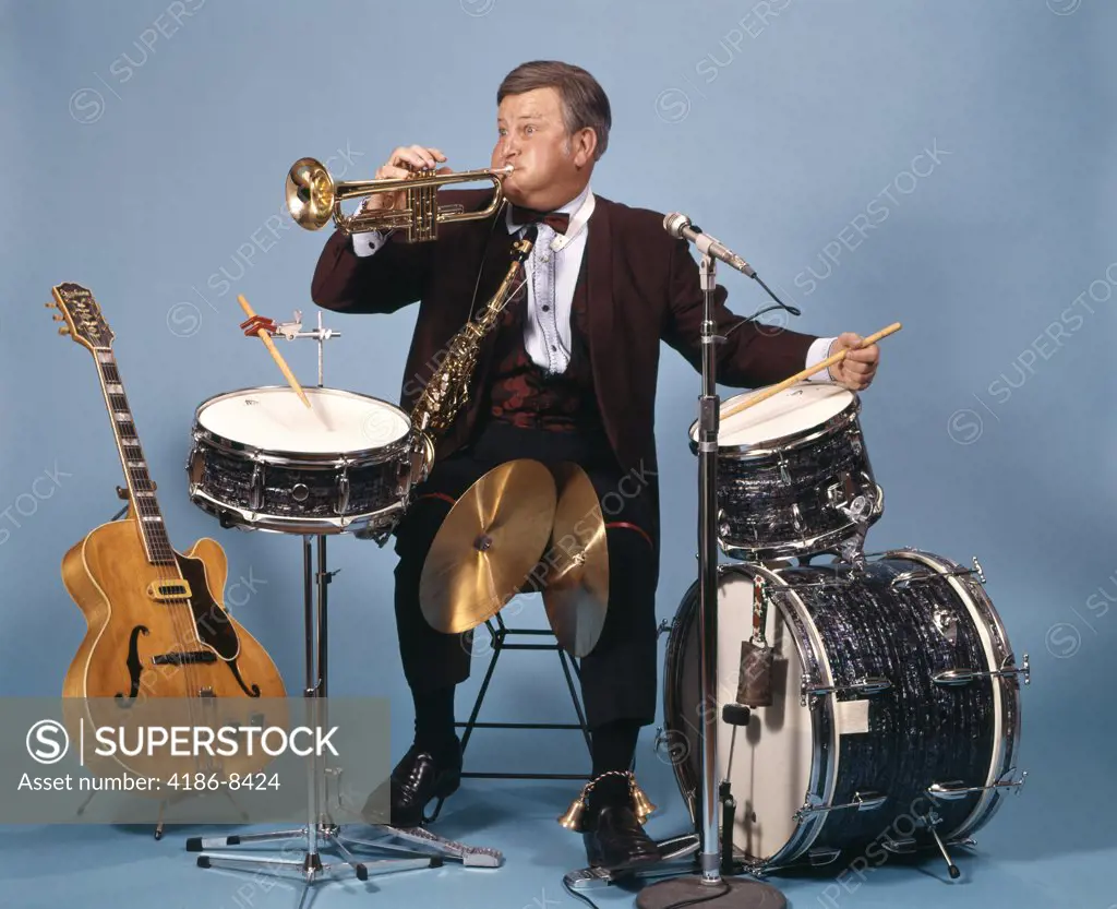 Man With Band Instruments