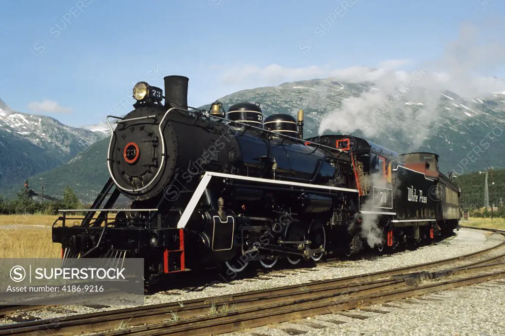 Steam Engine Of The White Pass And Yukon Railroad Skagway, Alaska