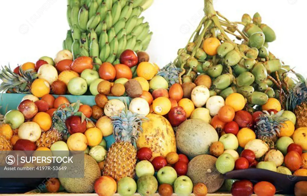 Image of different fruits on a buffet table