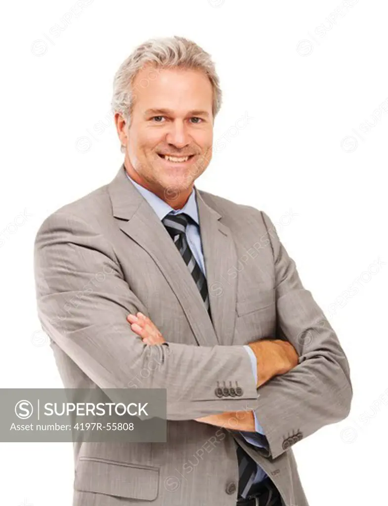 Portrait of a successful businessman with his arms folded