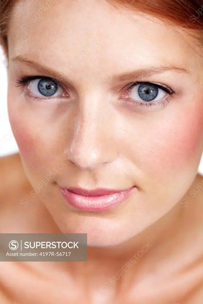 Closeup portrait of an attractive young woman