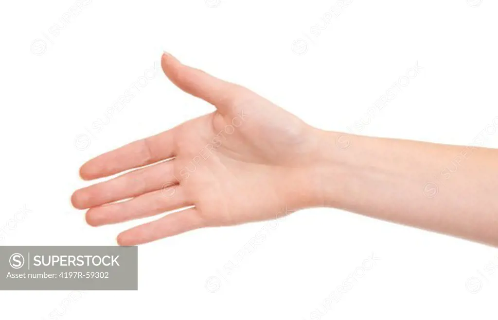 An outstretched hand ready for a handshake