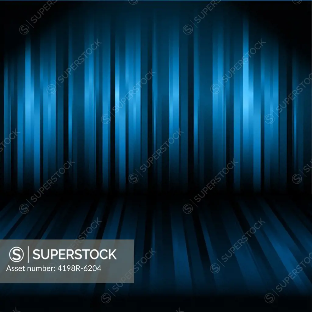 Abstract lined background in shades of blue