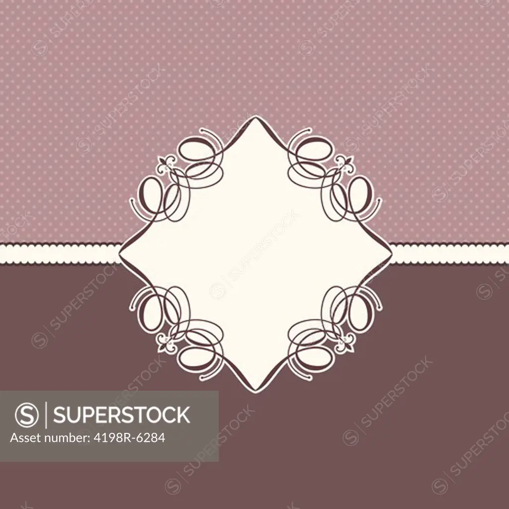 Ornate decorative background with space for text