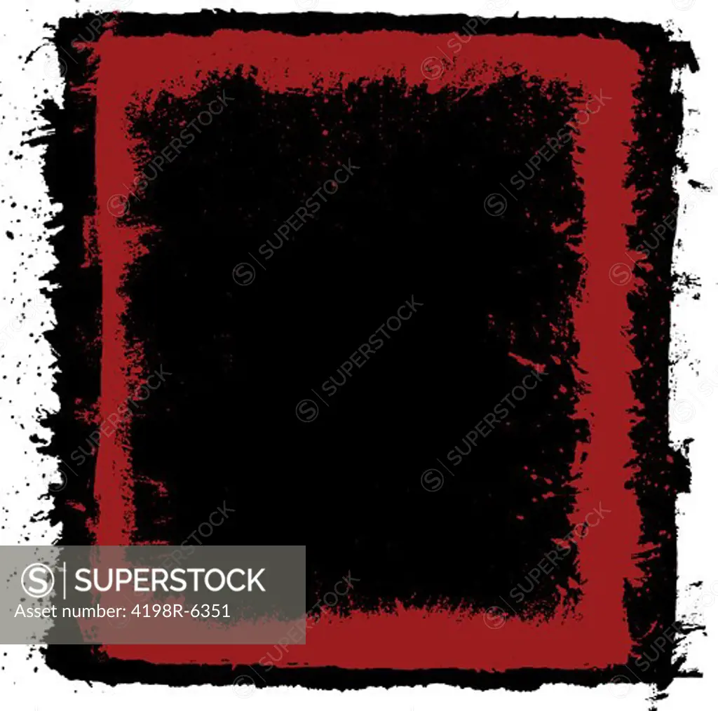 Detailed grunge background with a red border