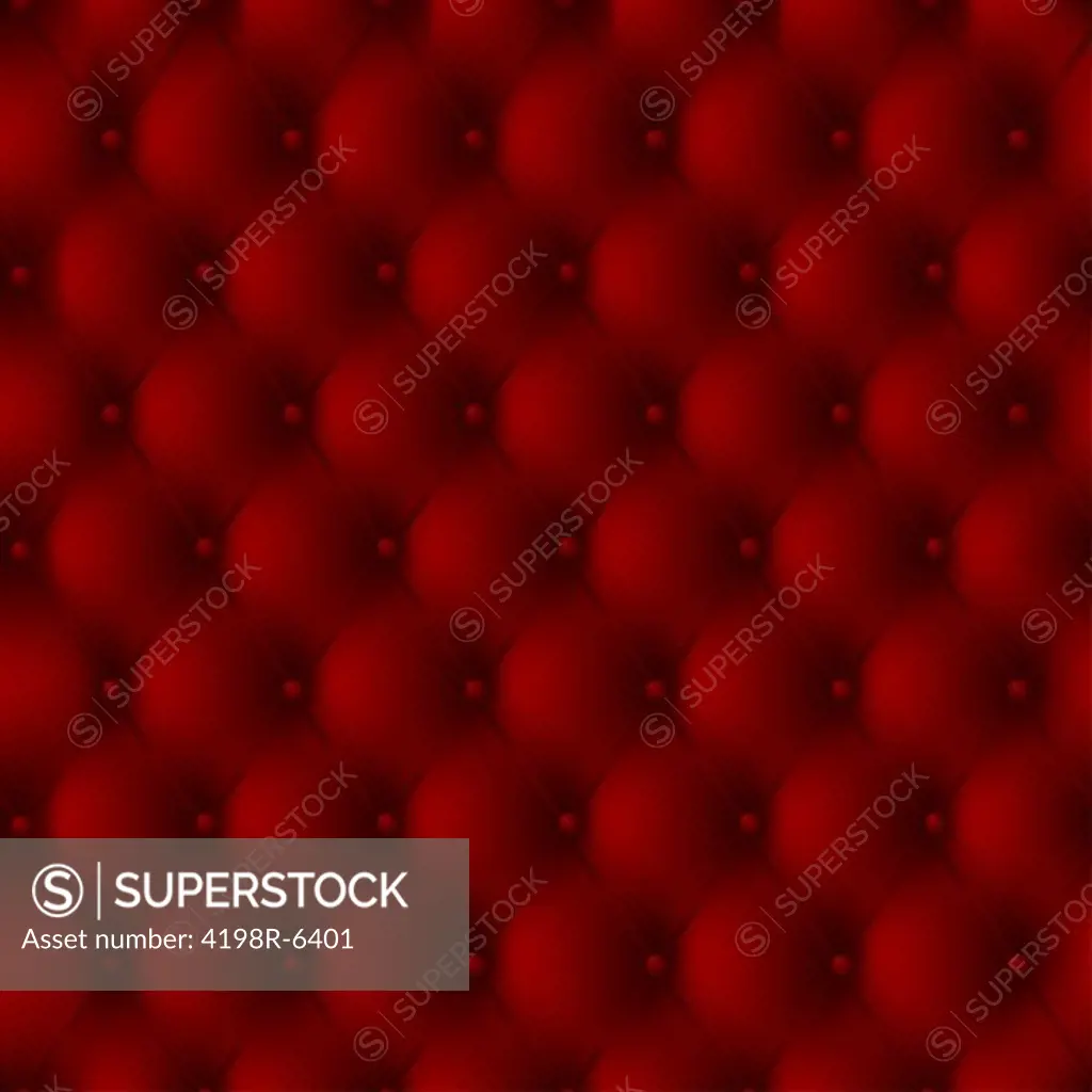 Luxury background of a red leather upholstery with buttons