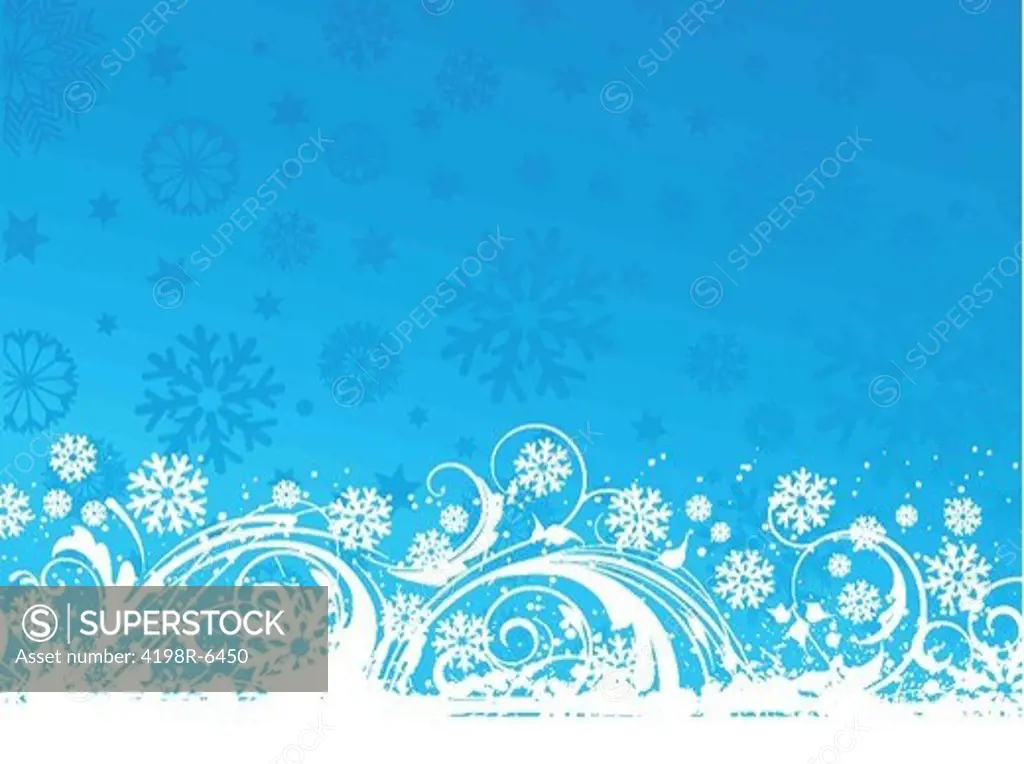 decorative snowflake background