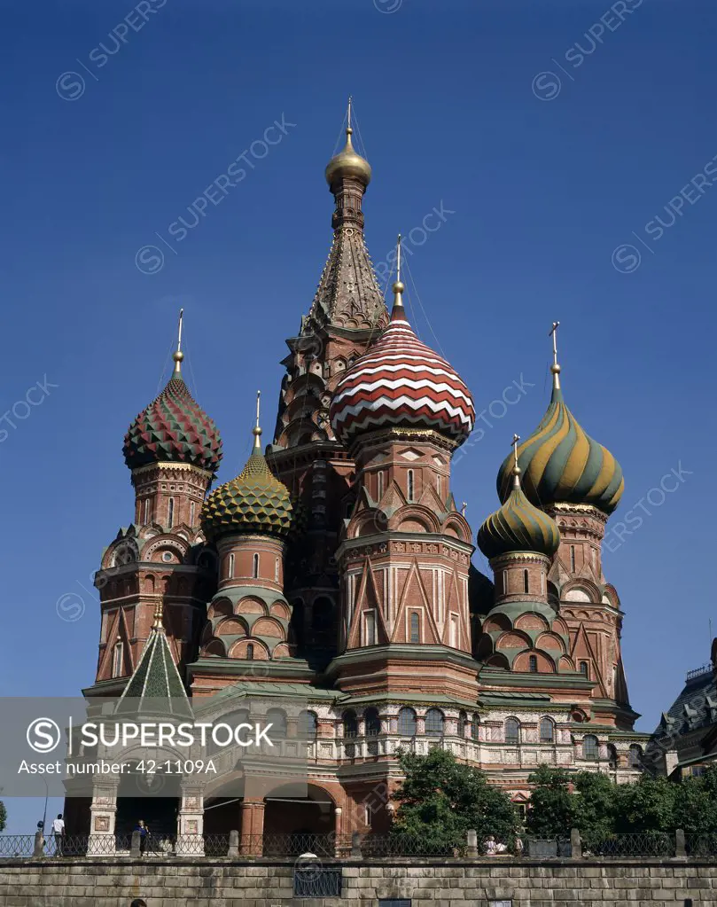 Low angle view of a church, St. Basil's Cathedral, Moscow, Russia