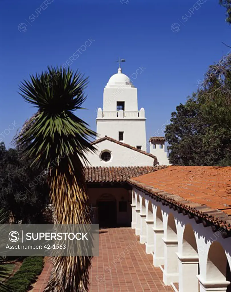 Low angle view of a museum, Junipero Serra Museum, San Diego, California, USA