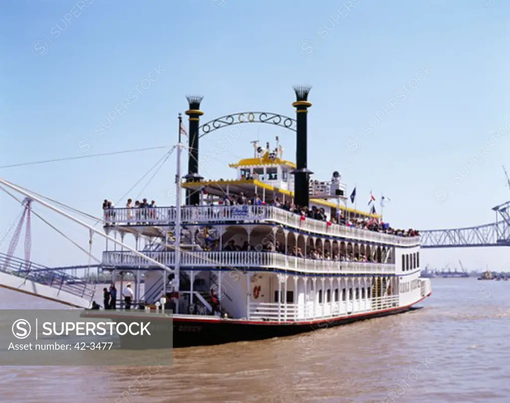 Paddleboat in the river, New Orleans, Louisiana, USA
