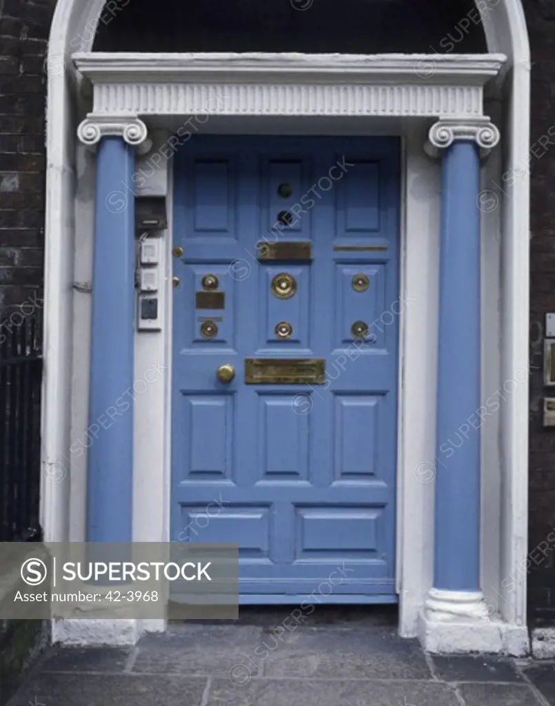 Front door of a building, Dublin, Ireland