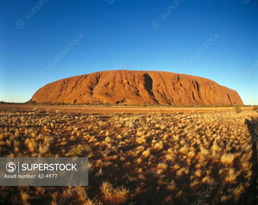 Rock on a landscape, Ayers Rock, Uluru-Kata Tjuta National Park, Australia