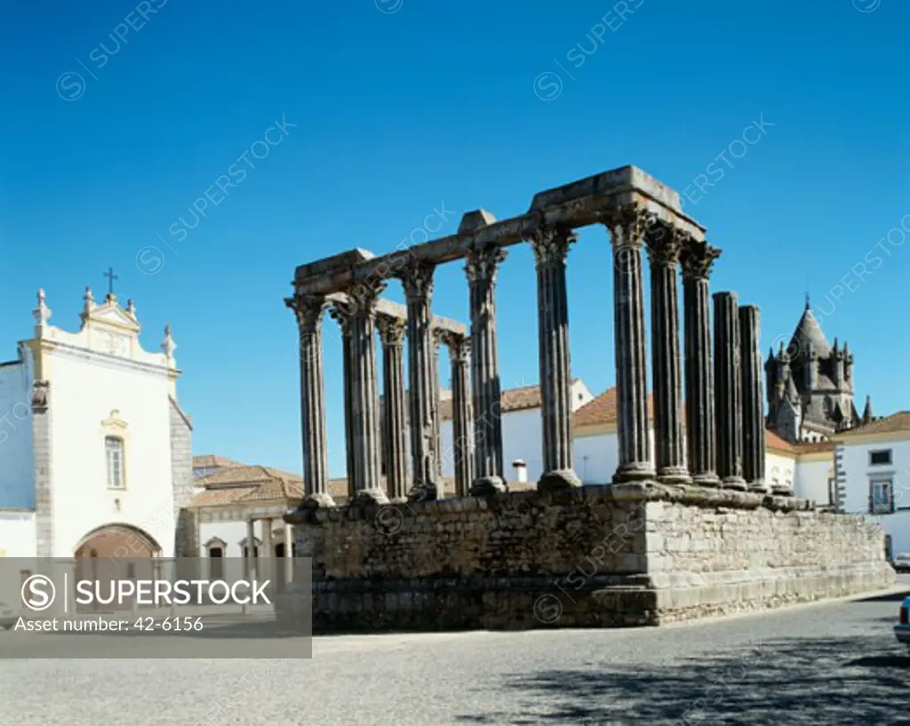 Roman Temple of Diana Evora Portugal