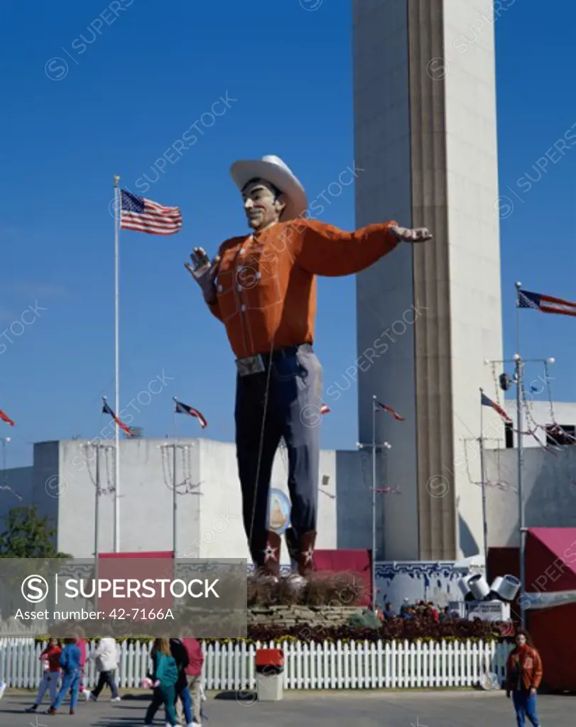 Tourists at a fair, Big Tex, Dallas, Texas, USA