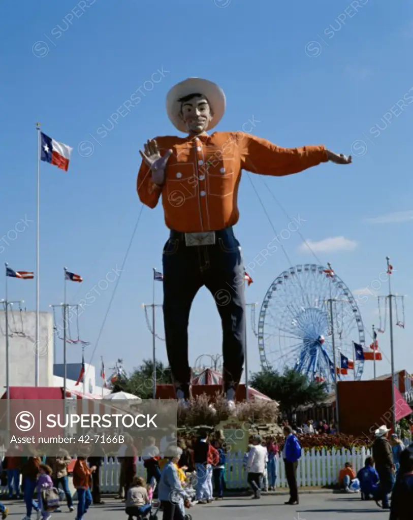 Tourists at a fair, Big Tex, Dallas, Texas, USA
