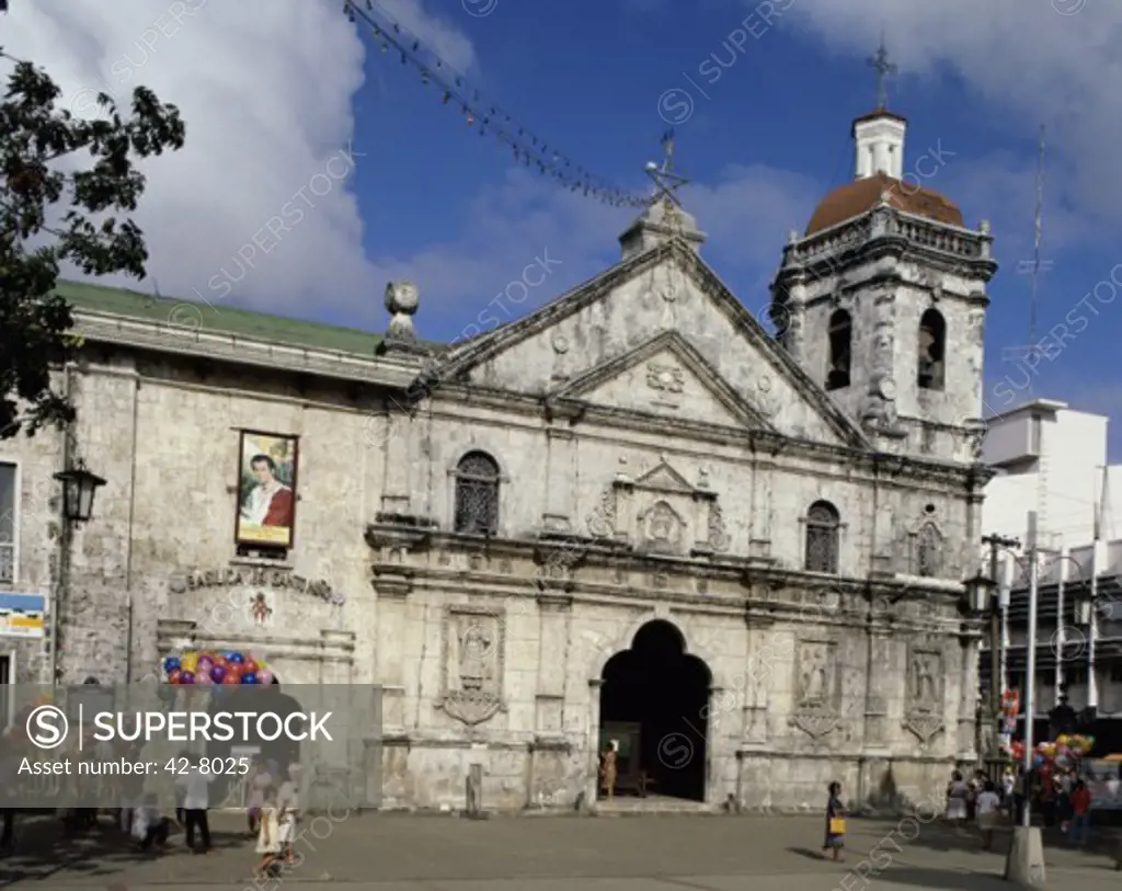 Facade of a church, Basilica of St. Nino, Cebu, Philippines